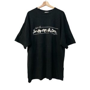 Vintage 90’s Las Vegas Mirage Siegfried & Roy White Tiger Show Black Tee Shirt